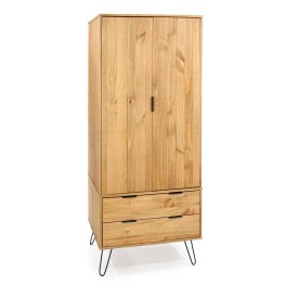 Augusta Pine 2 Door 2 Drawer Wardrobe