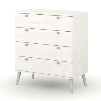 Augusta Curve 4 Drawer Chest of Drawers