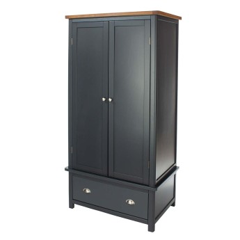 Highland Home Dunkeld Double Midnight Blue Wardrobe