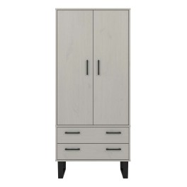 Modern Living Texas Grey Antique Waxed Pine Wardrobe